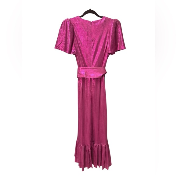 NEW Pomander Place by Tuckernuck NWT Pink Metallic Shimmer Angelina Maxi Dress S - Picture 8 of 8